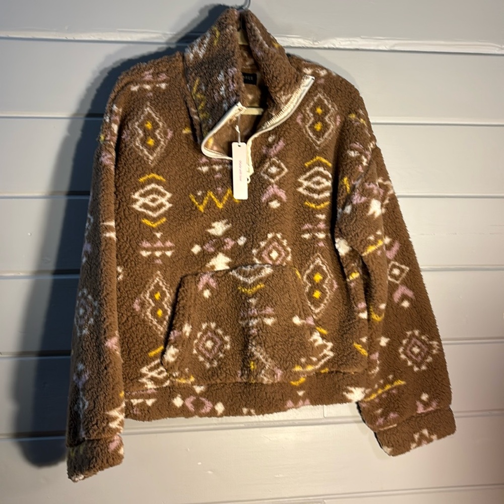 Faux Fur Fleece Pull Over! New with tags.